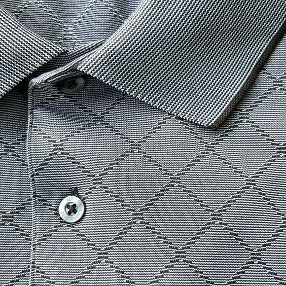 Roundtree & Yorke Performance Polo Shirt Gray Diamond 3XB - Picture 6 of 11